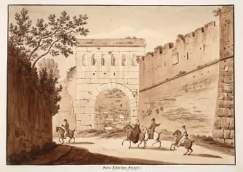La Porta Tiburtina, fermée, 1833